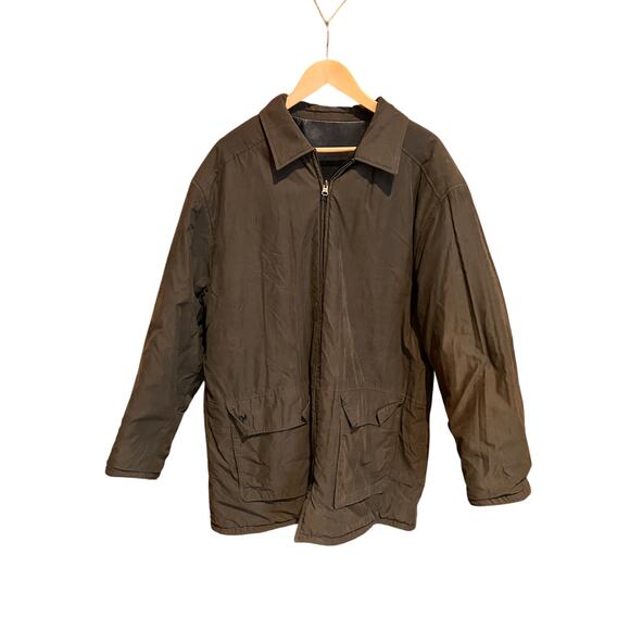 Ashworth Reversible Men's Lamb Leather Coat Jacket Black Suede Brown XL - Picture 5 of 13